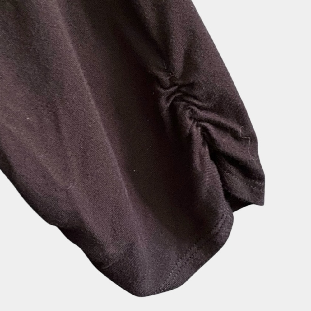 Soma Lounge Wear Stretchy Flowy Top L Black Layered Modest Lagenlook Minimalist - Picture 4 of 8